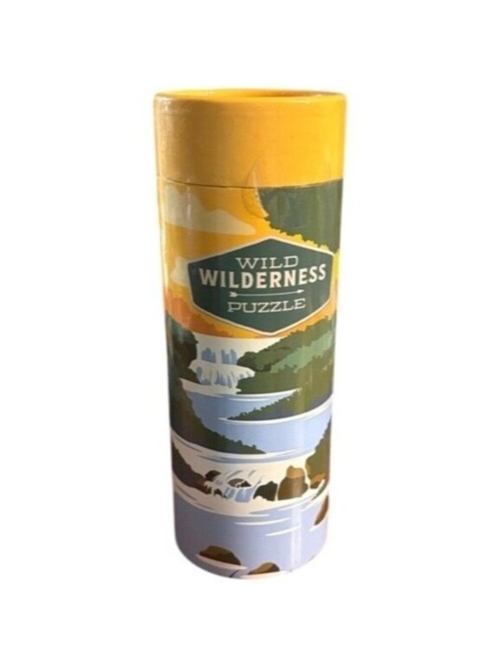 Wild Wilderness Jigsaw Puzzle 150-Pc Cylindrical Container Family WOODS Fun GOLD
